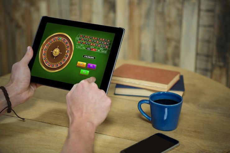 neo4d mobile app showing live dealer table interface
